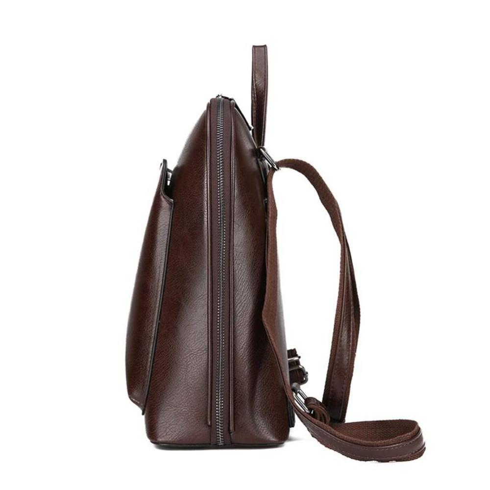 Stella | Classic backpack with double zipper in a simple design