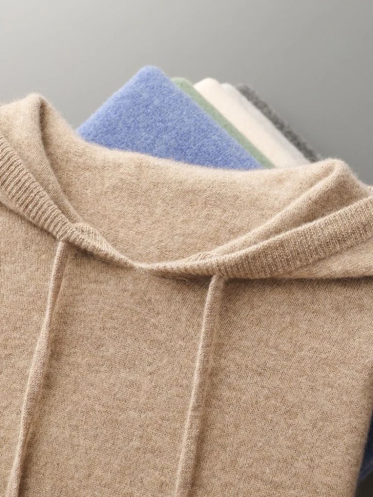 100% Cashmere Hoodie