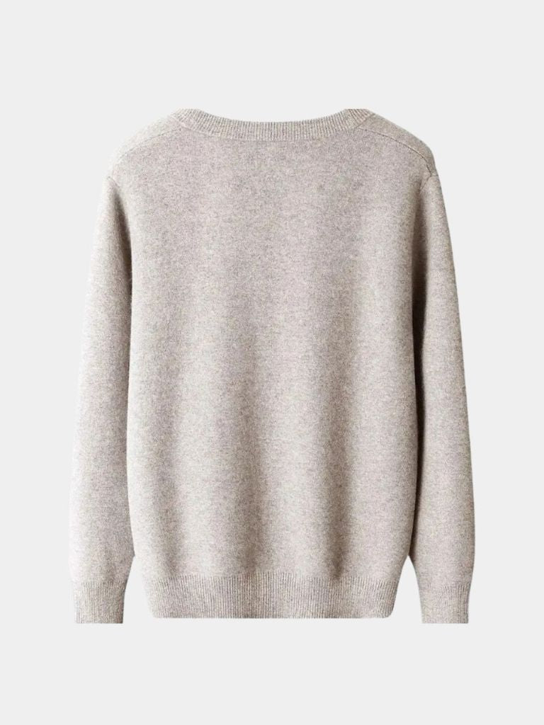 100% Merino Wool V-Neck Cardigan