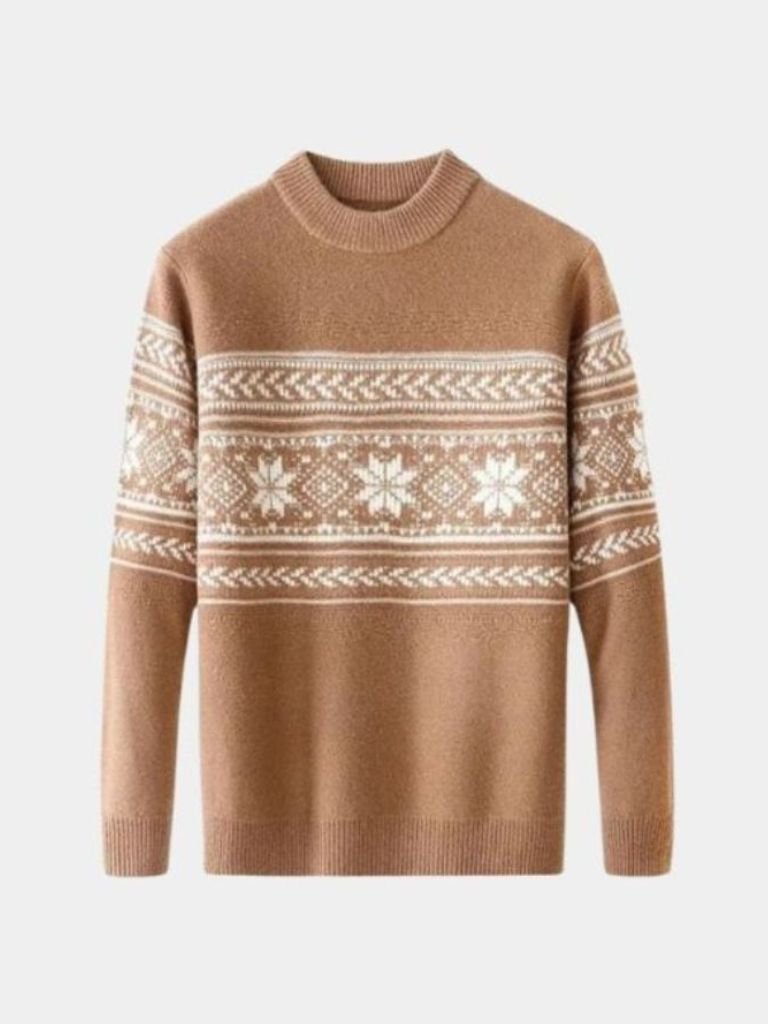 100% Wool Fair Isle Pullover Sweater
