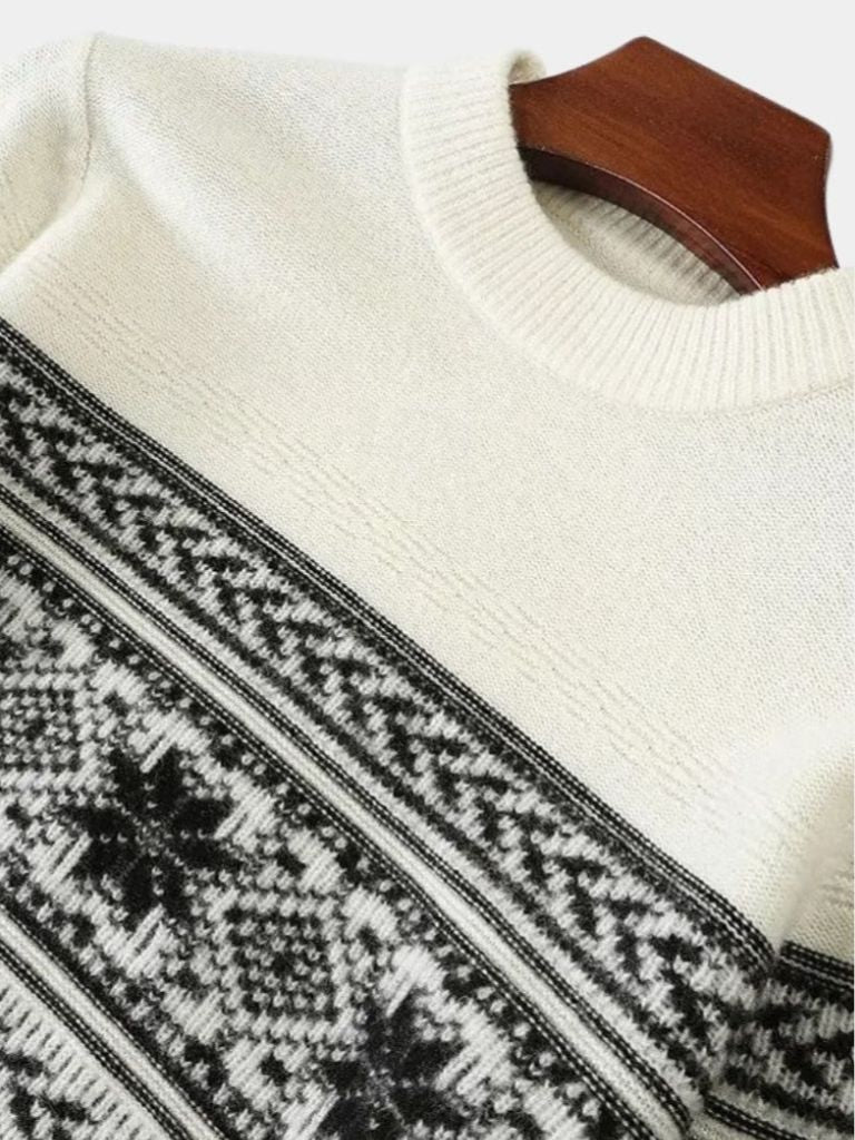 100% Wool Fair Isle Pullover Sweater