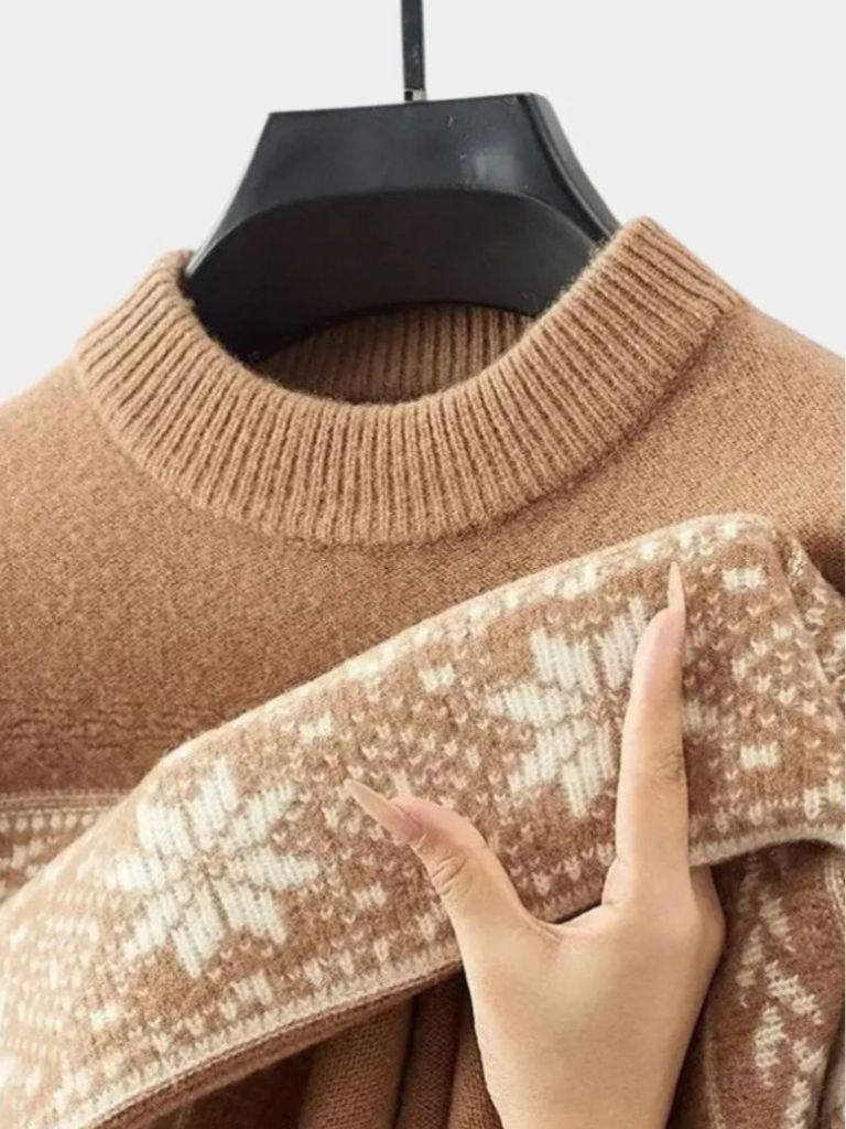 100% Wool Fair Isle Pullover Sweater