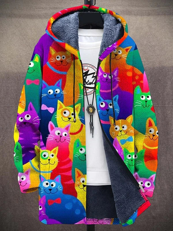 Martin | Colourful Cat Hoodie