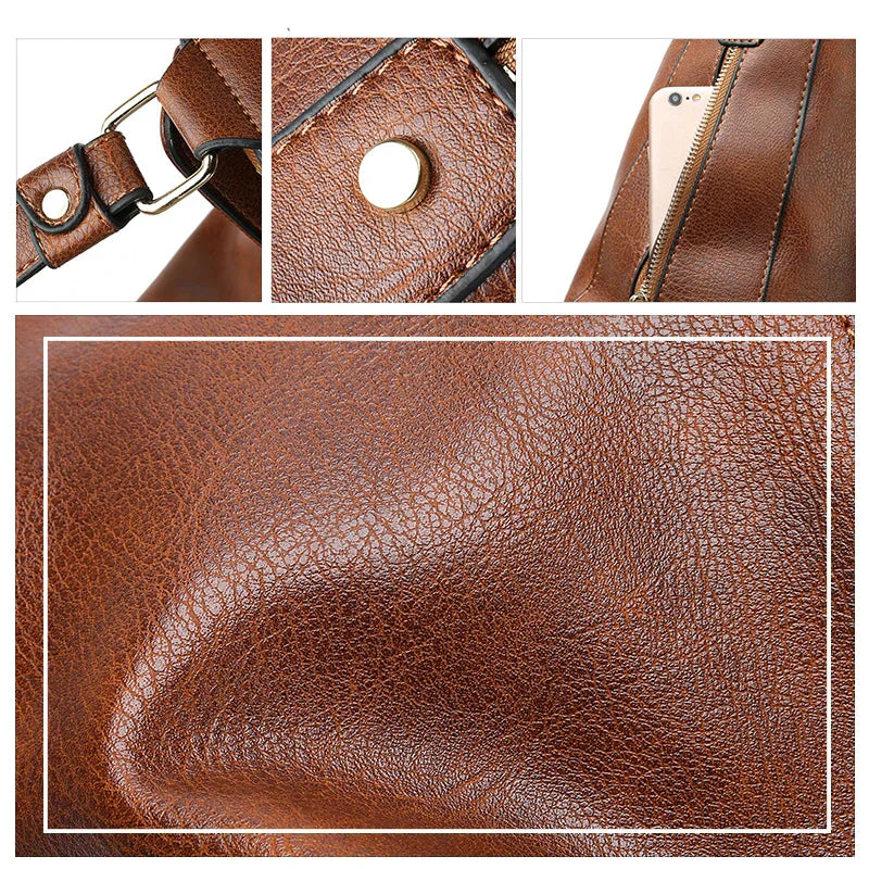 Velours d'Or | LARGE LEATHER BAG