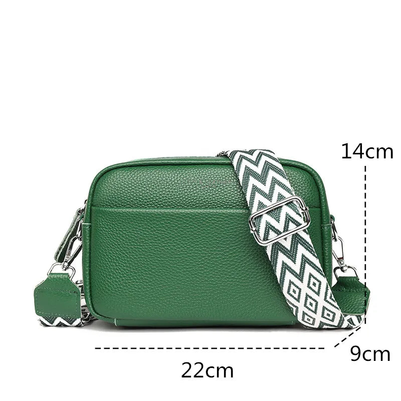 "Velours d'Or Billie" Leather Shoulder Bag
