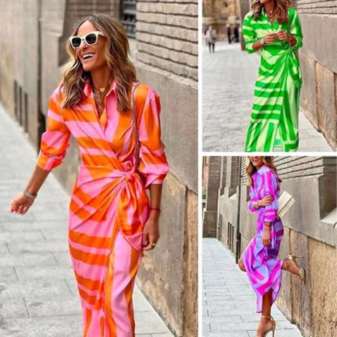 Helmi -| Spring Summer Fashion Printed Dress