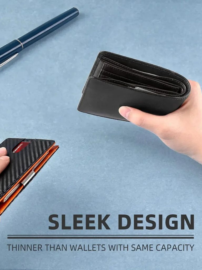 Minimalist Carbon Fibre RFID Blocking Wallet