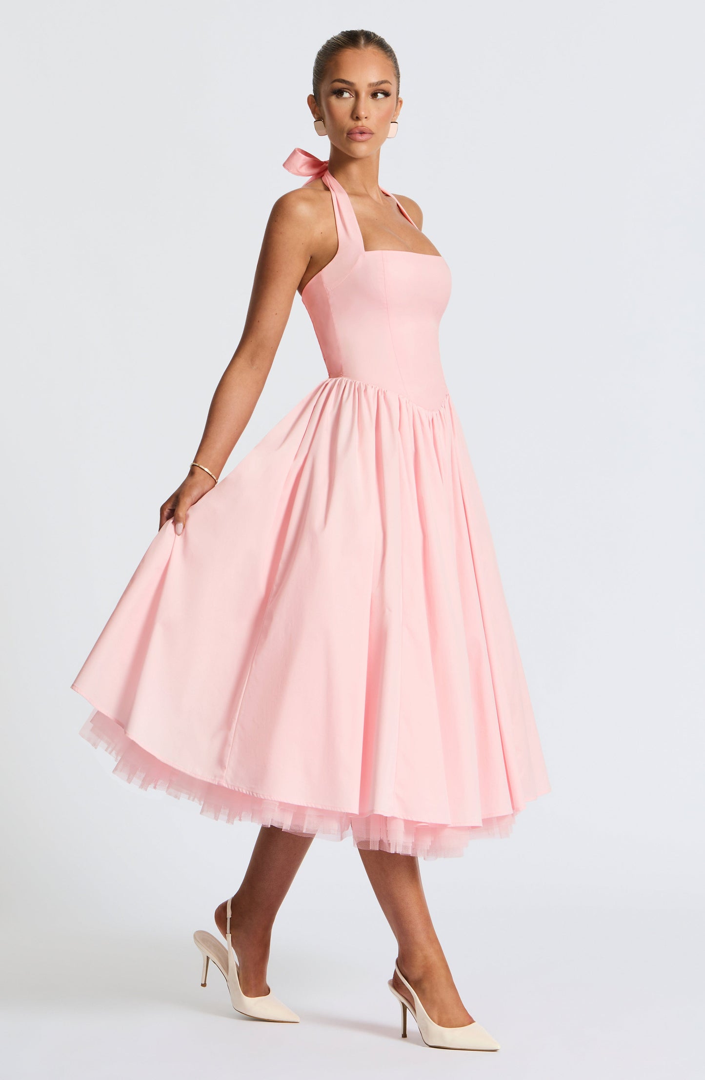 Cressida Midi Dress - Pink