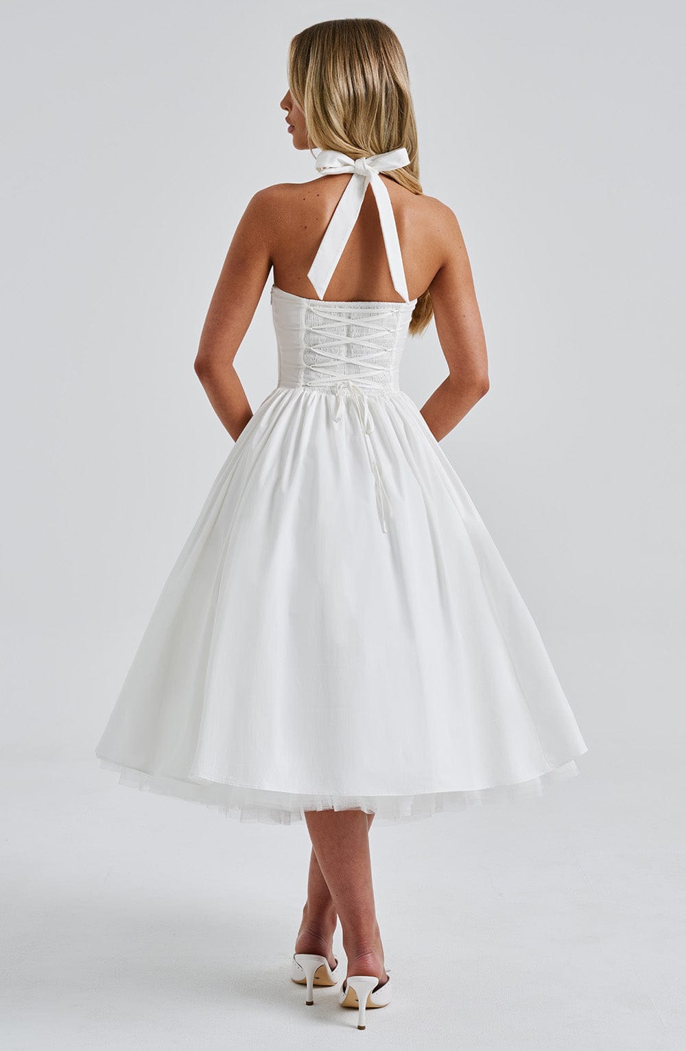 Cressida Midi Dress - Écru