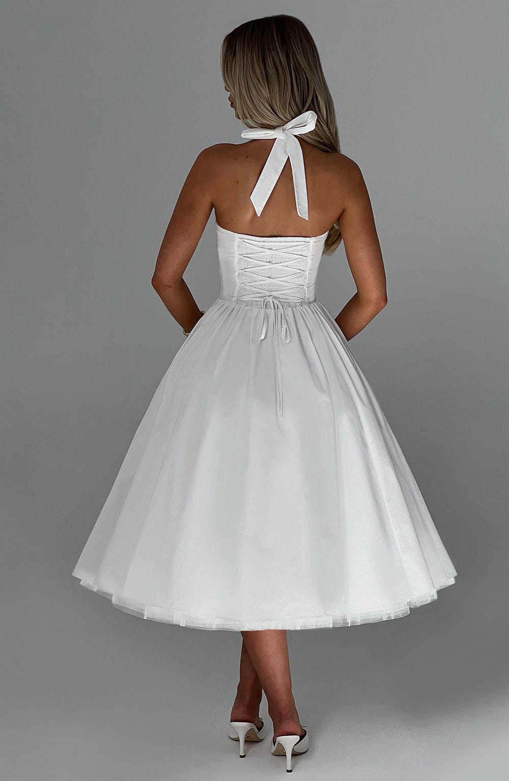 Cressida Midi Dress - Écru