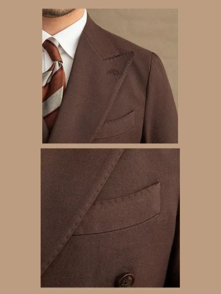 Dark Brown Gabardine Suit
