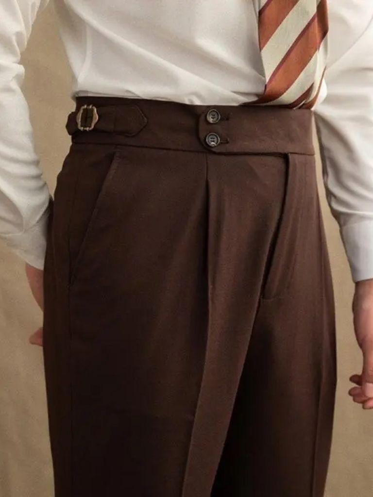 Dark Brown Gabardine Suit