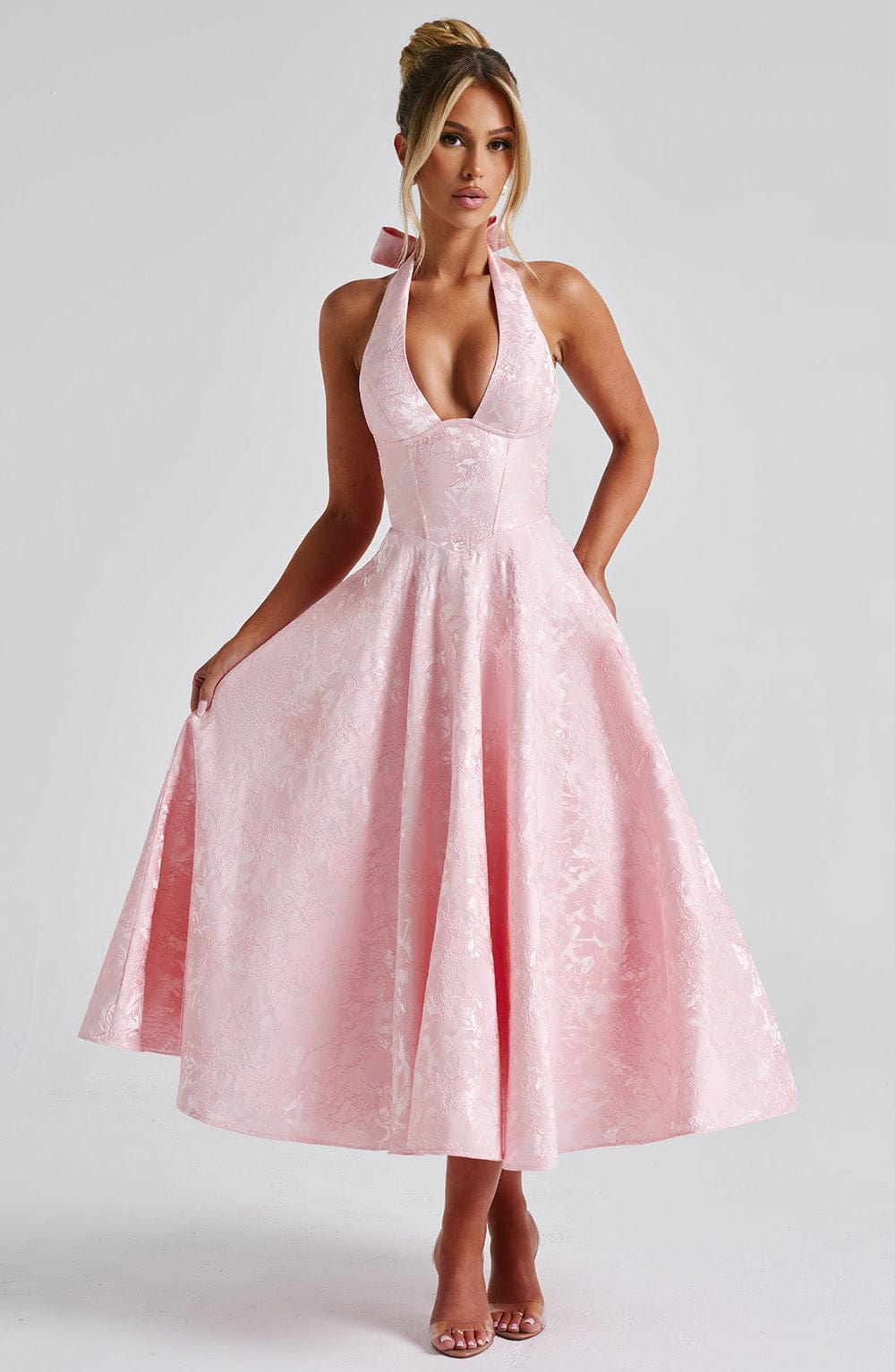 Effie Midi Dress - Pink