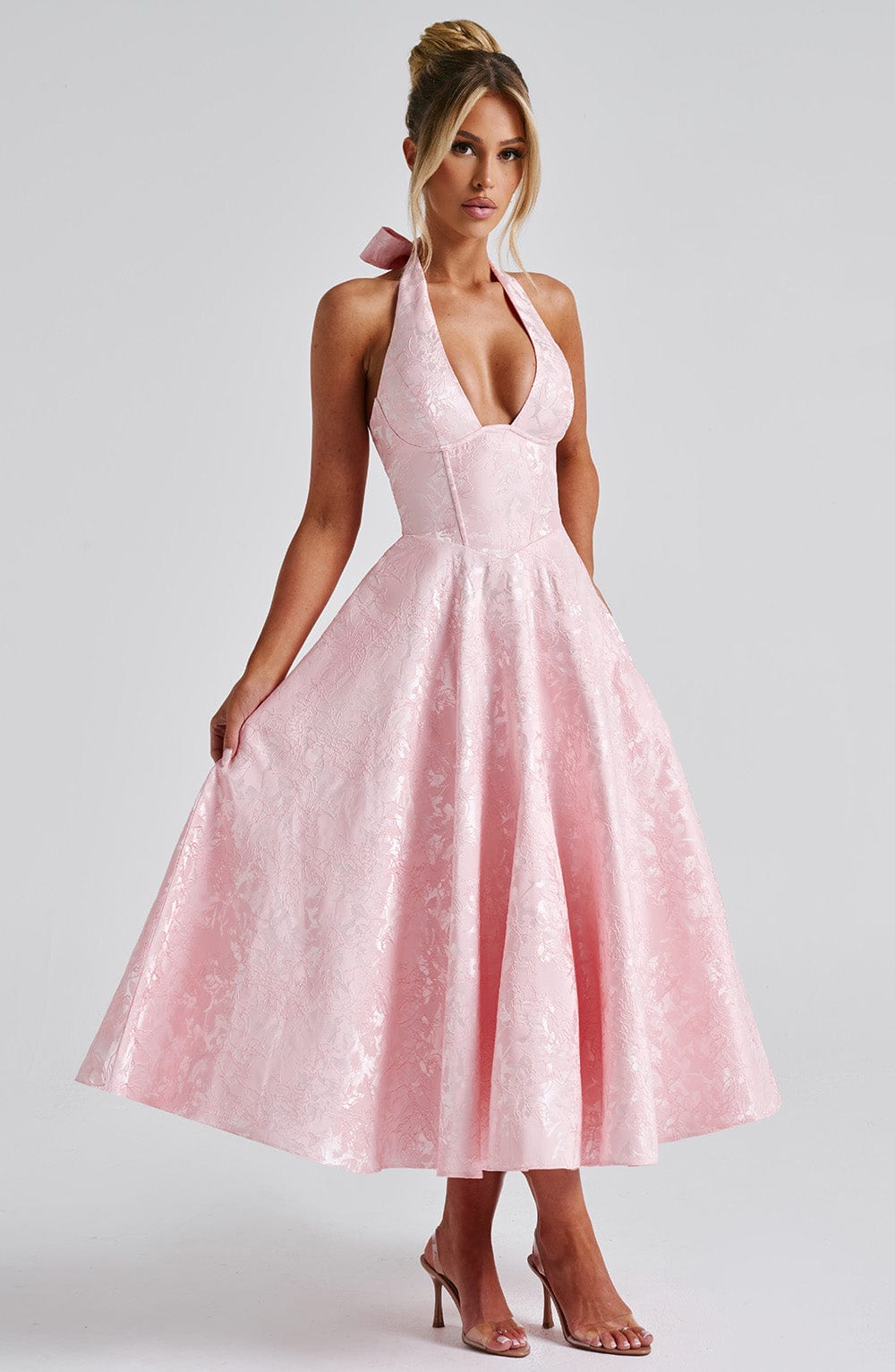 Effie Midi Dress - Pink