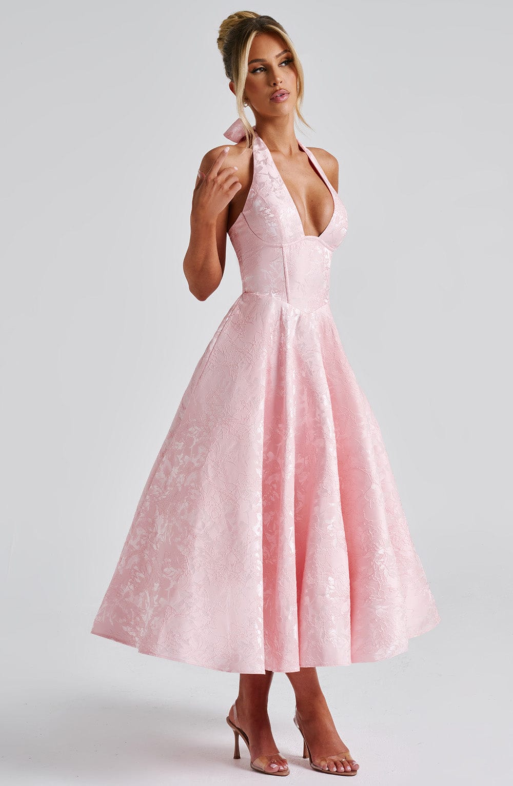 Effie Midi Dress - Pink