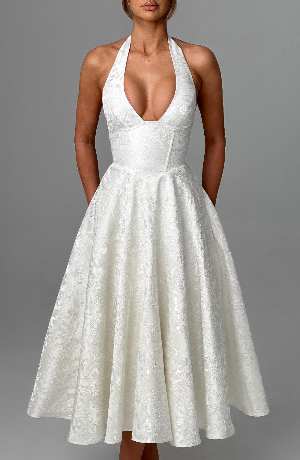 Effie Midi Dress - Ecru