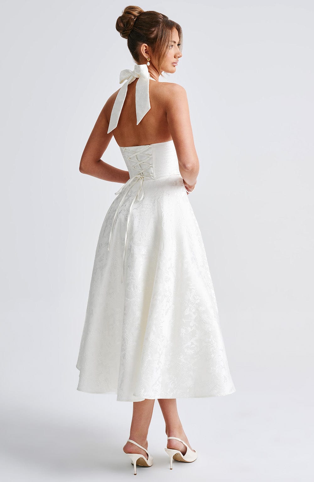 Effie Midi Dress - Ecru