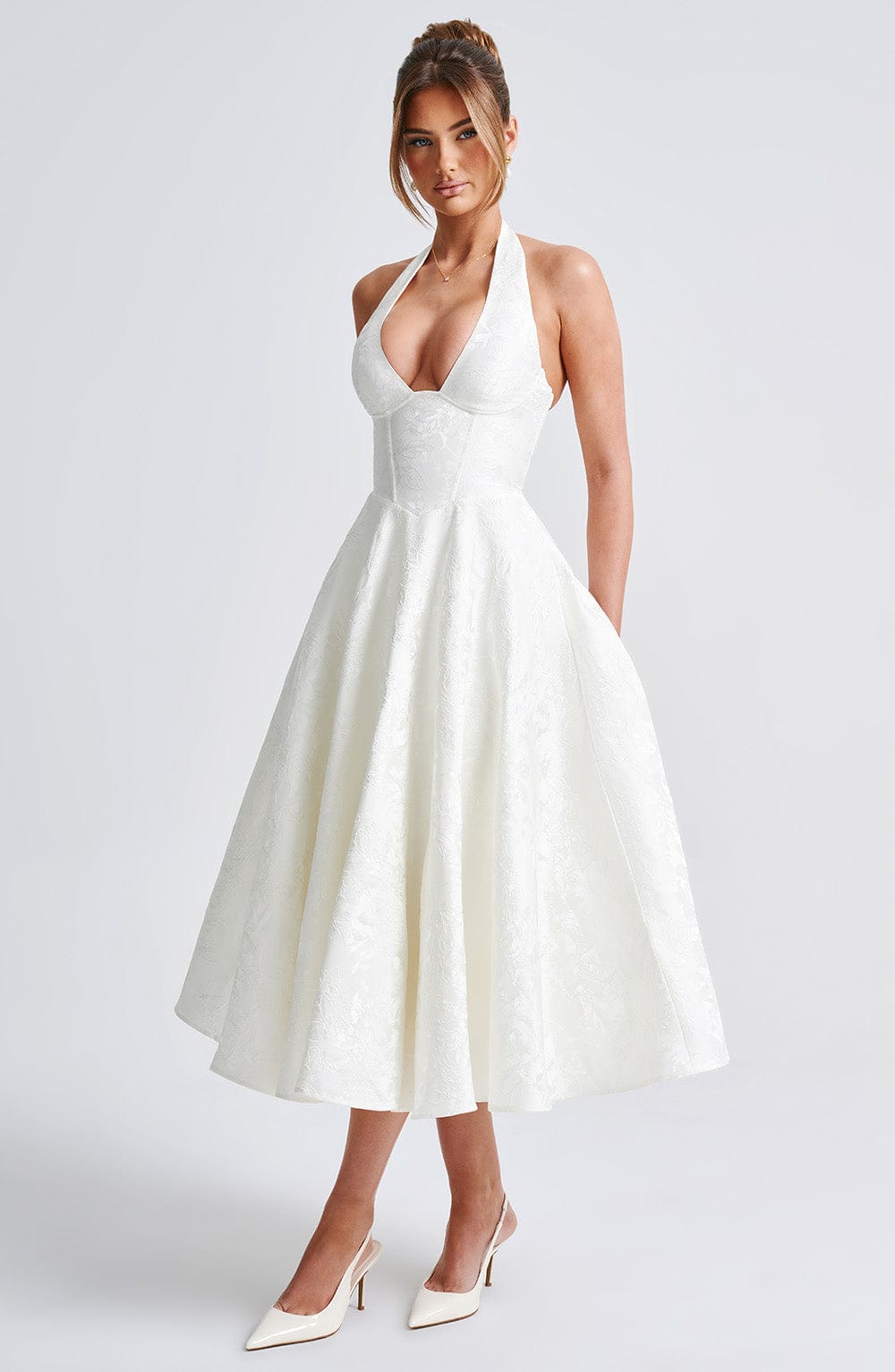 Effie Midi Dress - Ecru