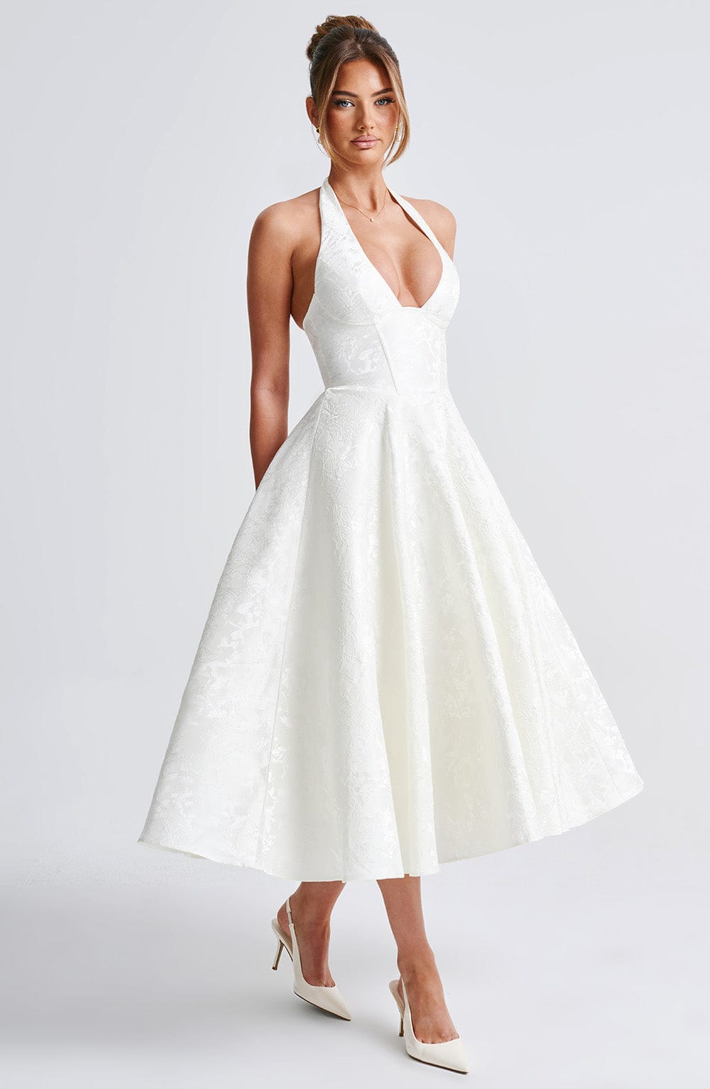 Effie Midi Dress - Ecru
