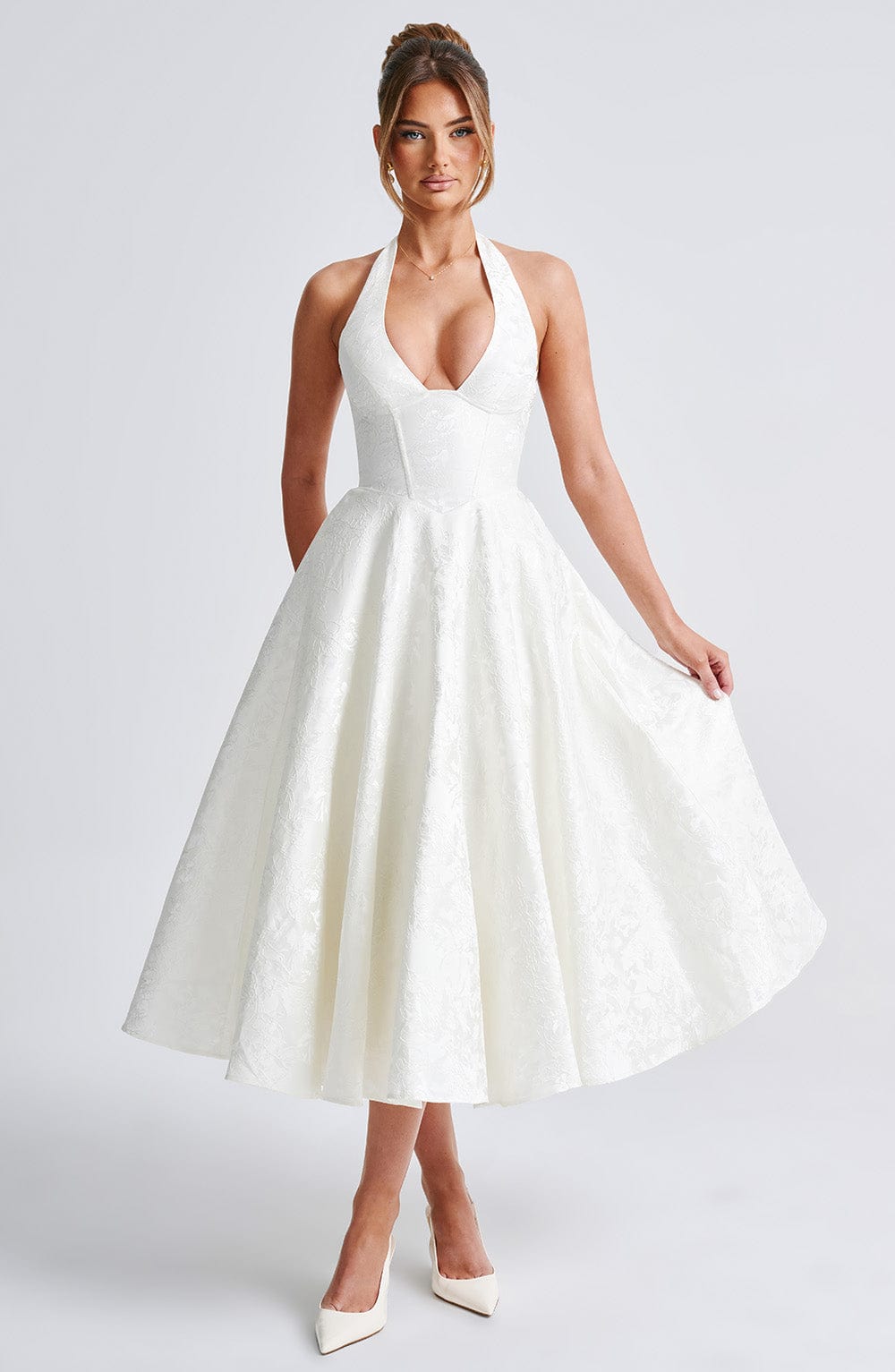 Effie Midi Dress - Ecru