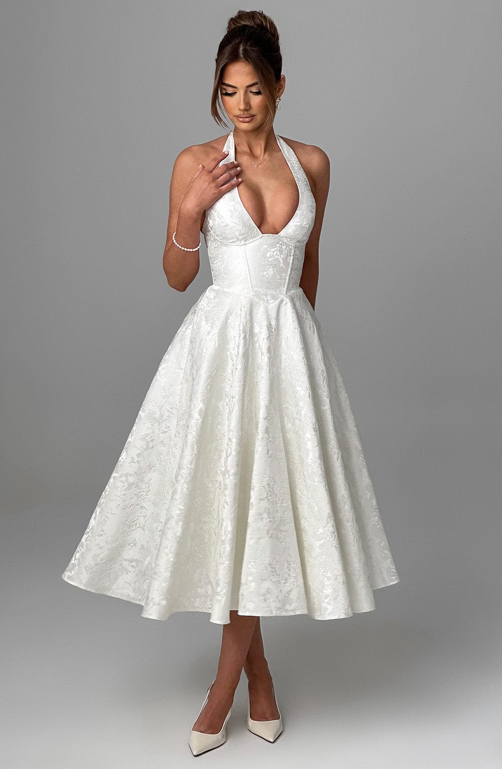 Effie Midi Dress - Ecru