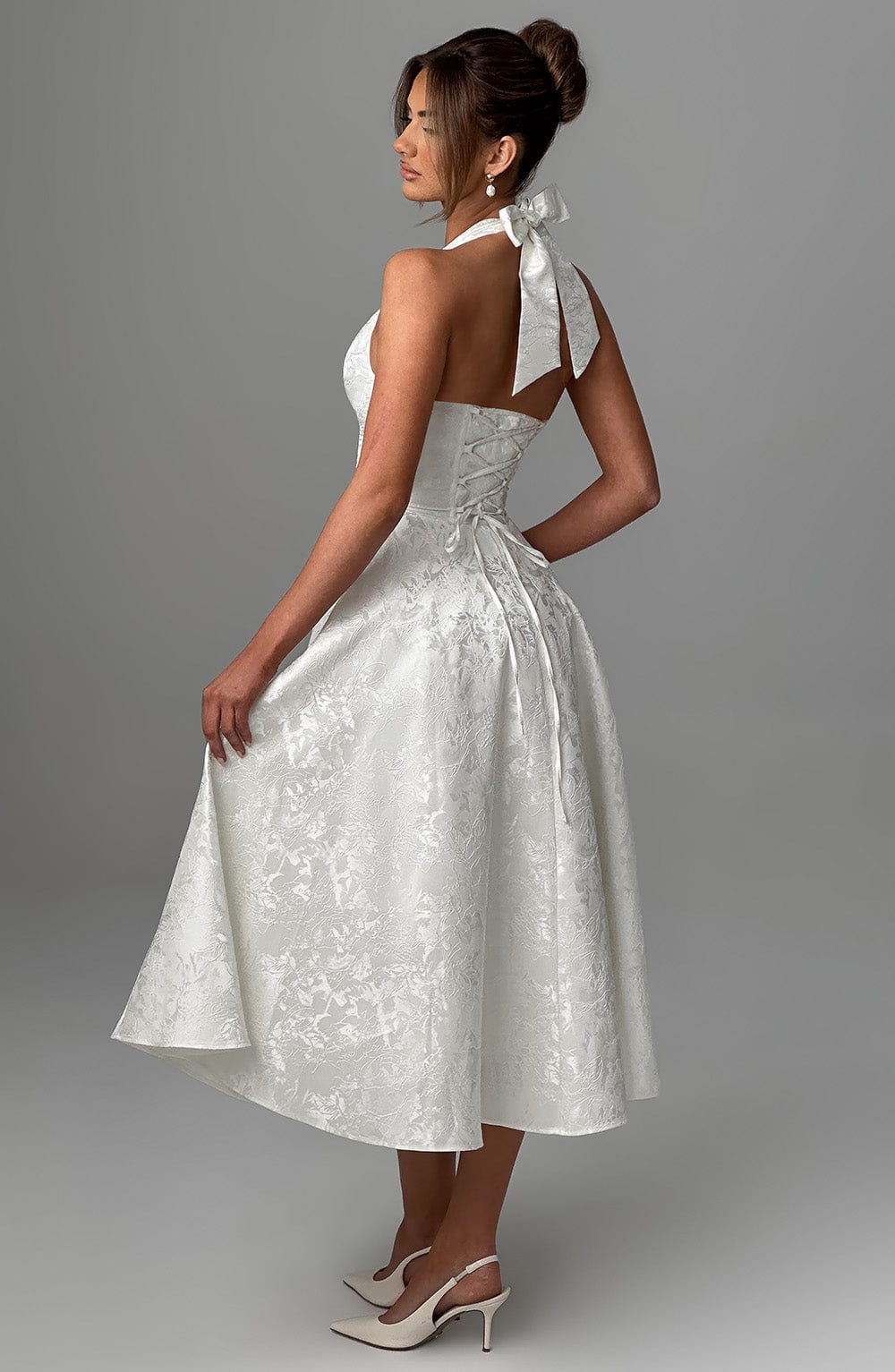 Effie Midi Dress - Ecru