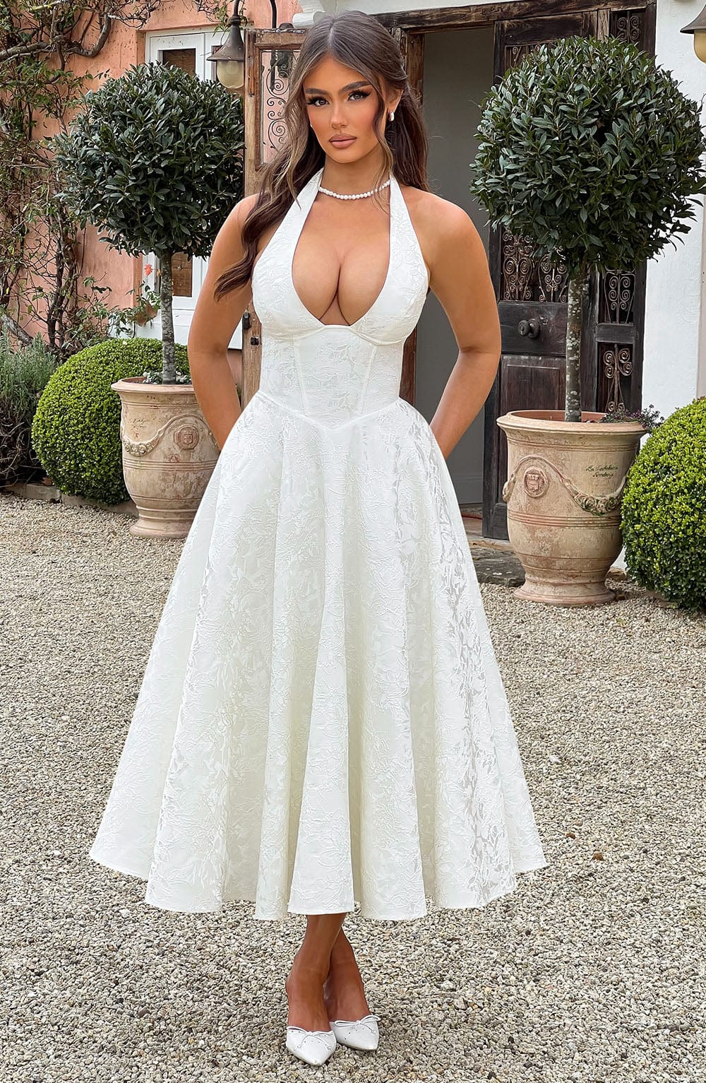 Effie Midi Dress - Ecru