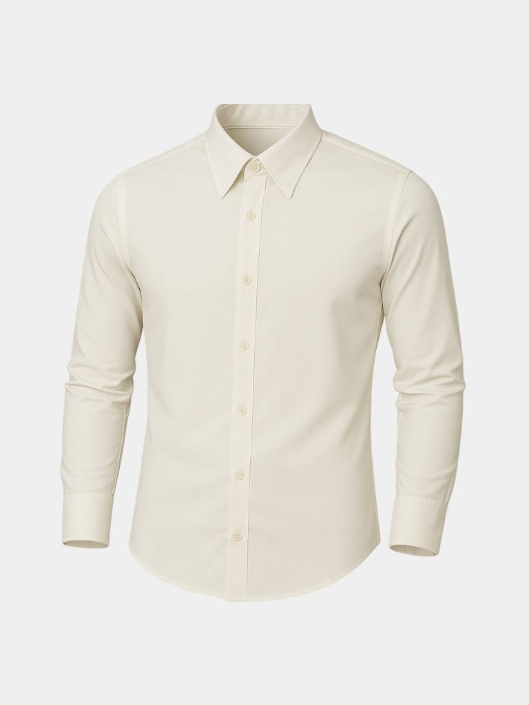 Elegant Shirt with Blade Collar