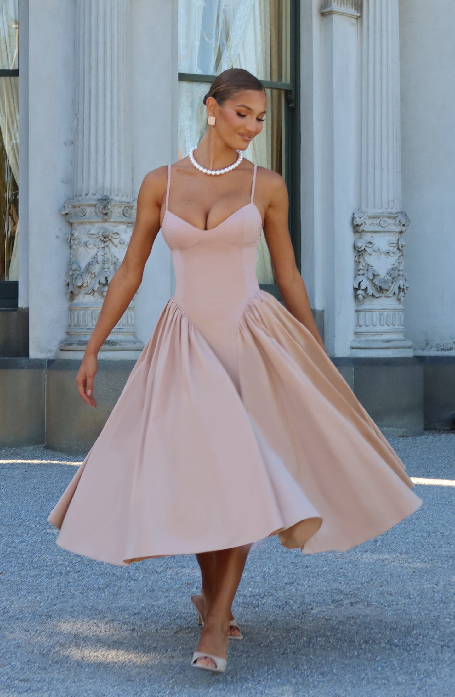 Emerson Midi Dress - Brown
