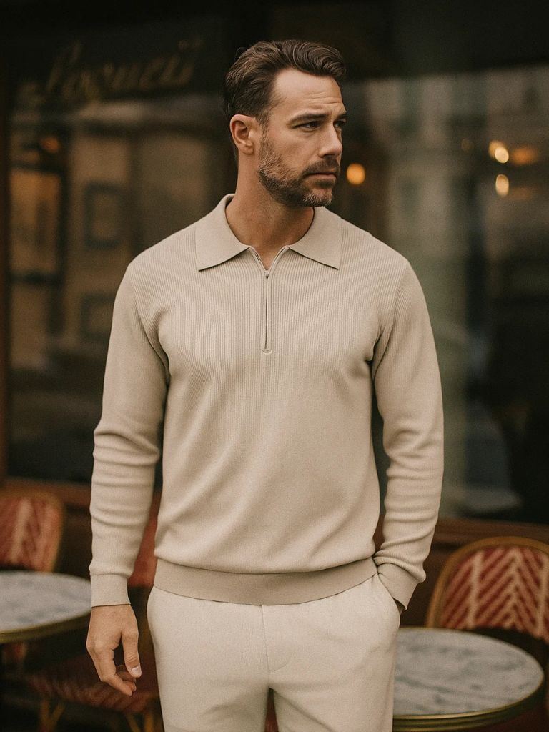 Basic Half-Zip Sweater