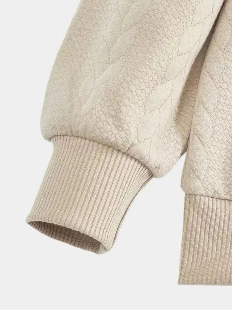 Essential Henley Pullover with Quarter Zip