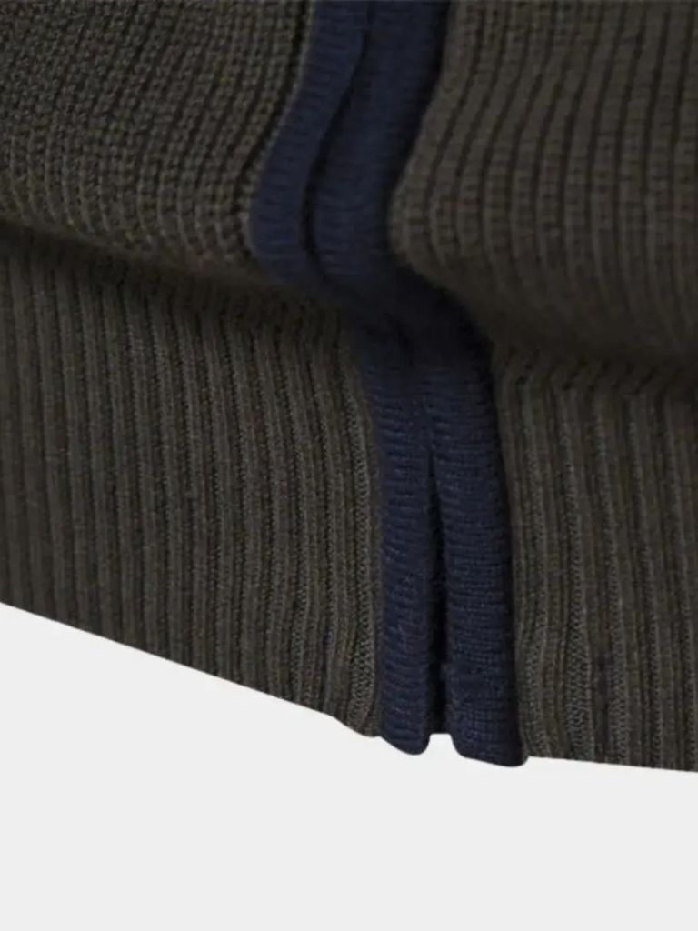 Zipped Knit Sweater