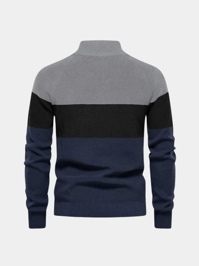 Zipped Knit Sweater