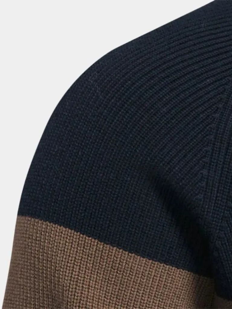 Zipped Knit Sweater