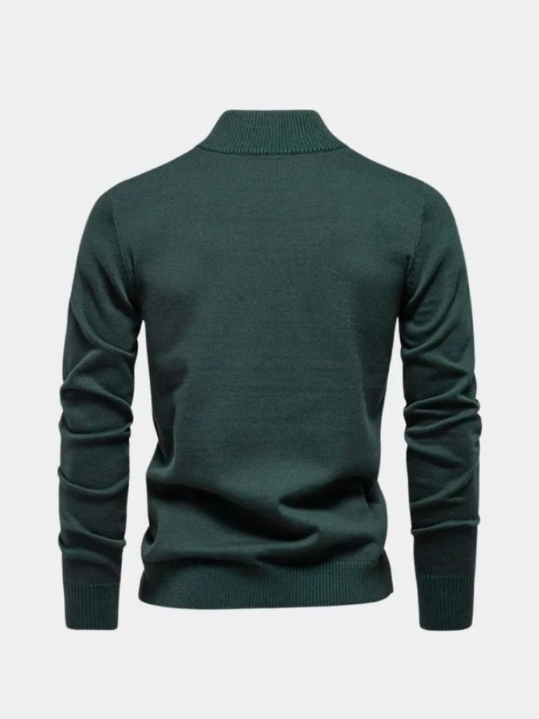 Basic Sweater with Quarter Zip