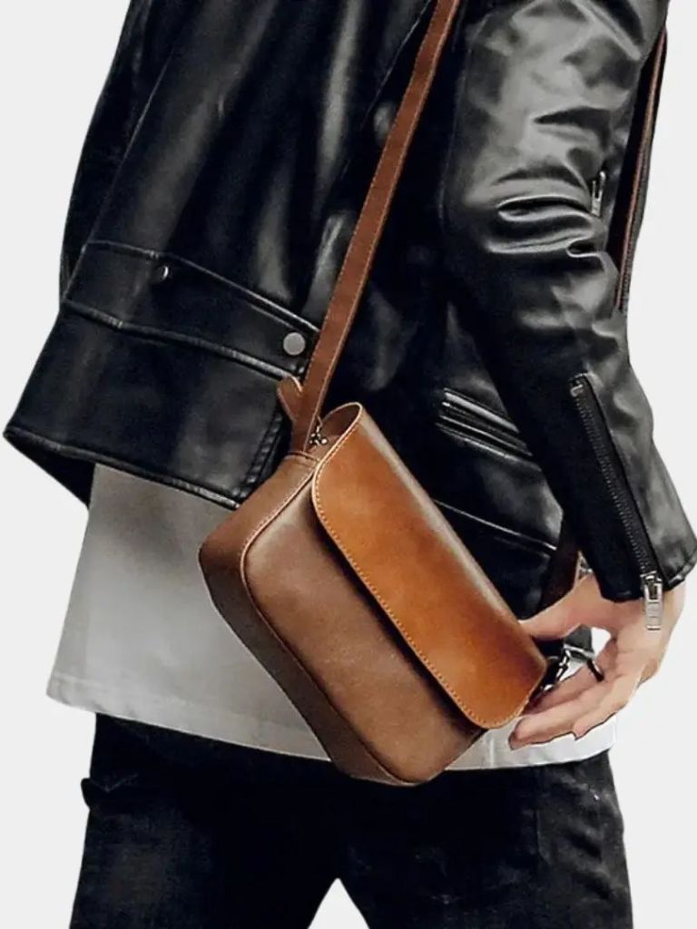 Basic Style Shoulder Bag for Men