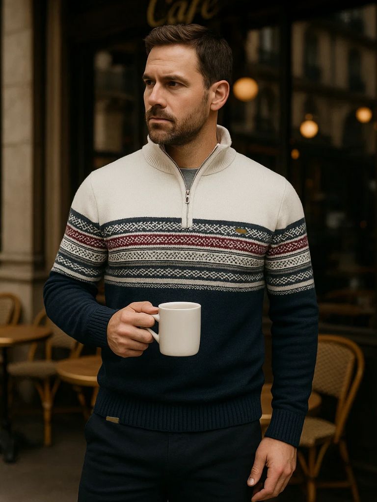Sweater with Half-Zip