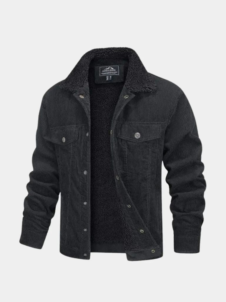 Sherpa Jacket in Velvet Fabric