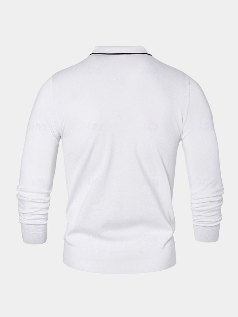 Polo Elite in Ivory with Long Sleeves