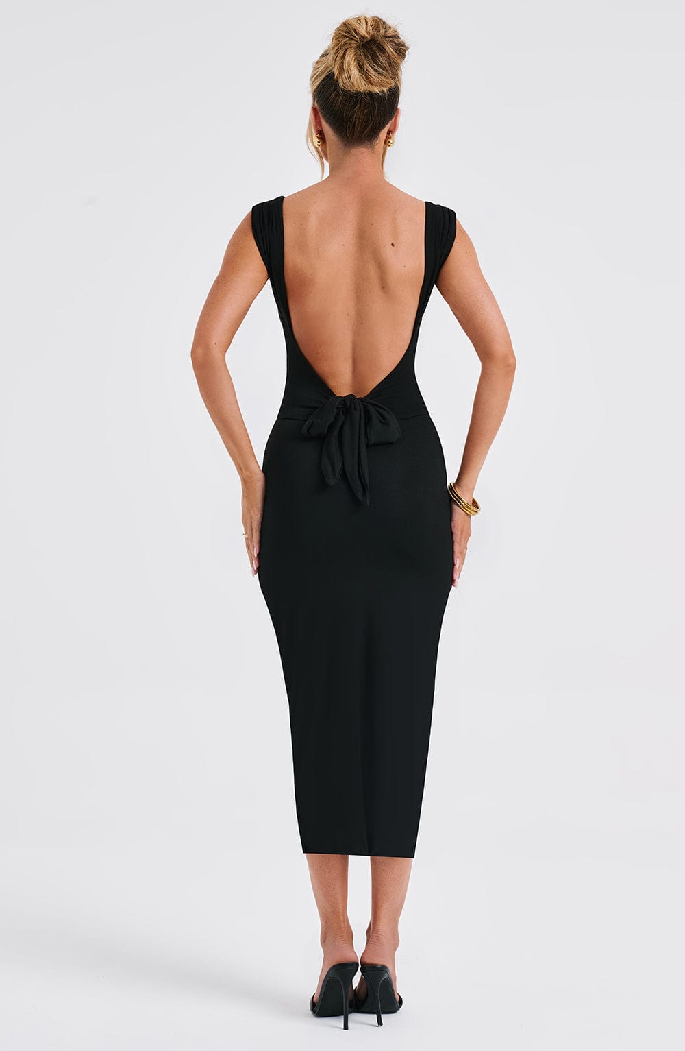 Midi Dress Raspberry - Black