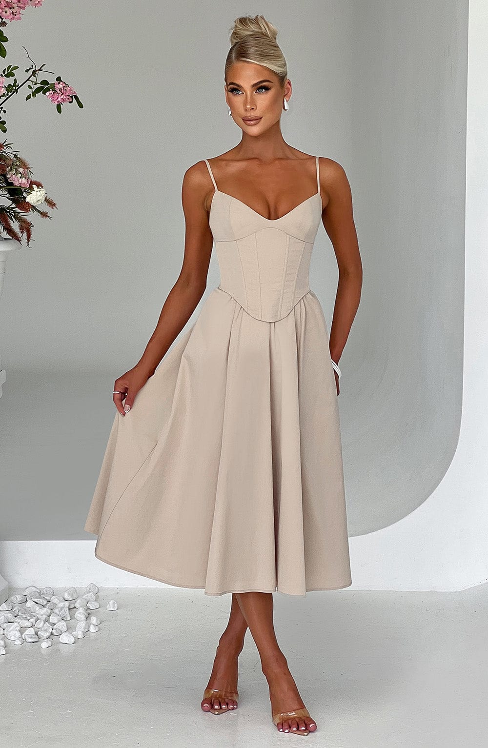 Midi Dress Mariella - Beige