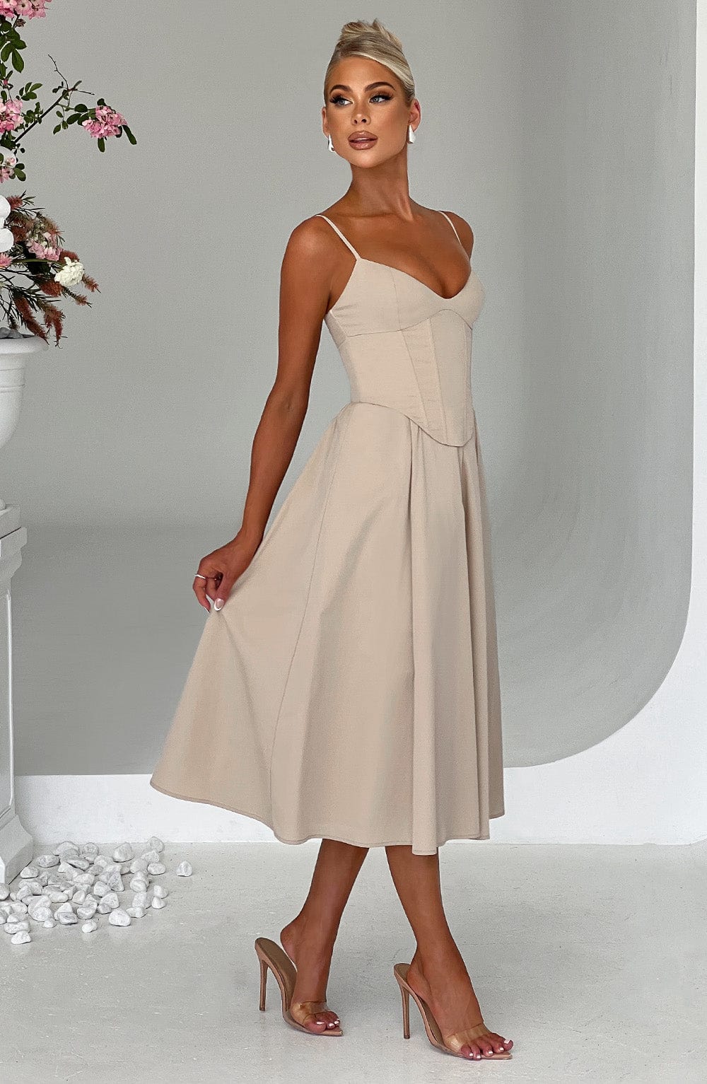 Midi Dress Mariella - Beige