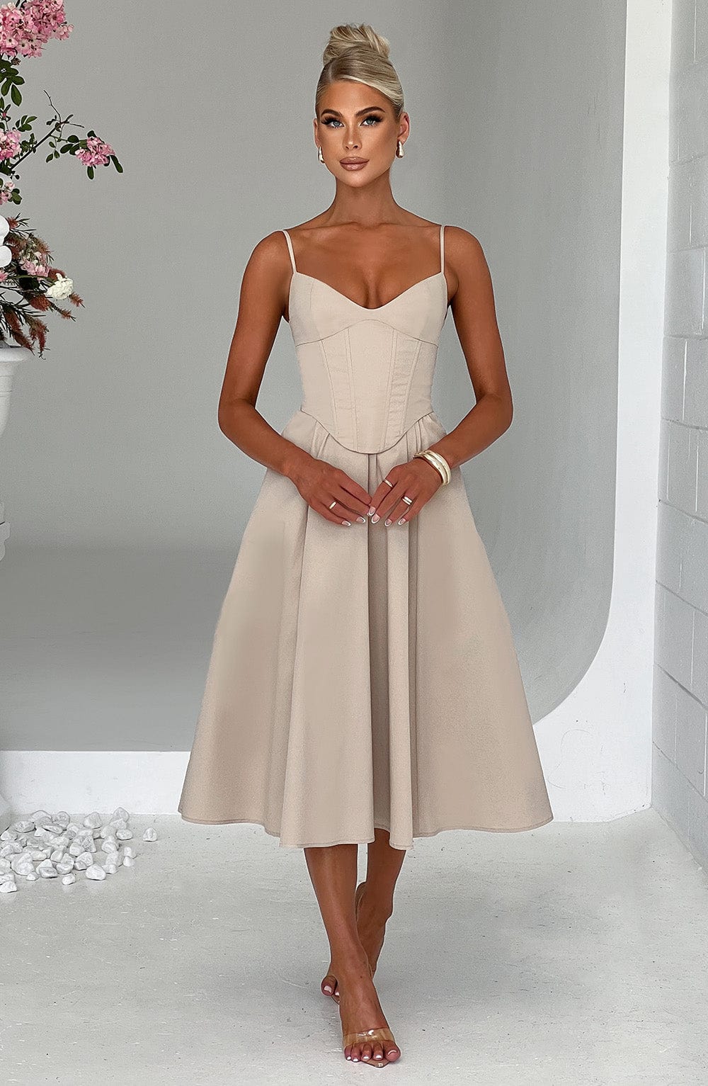 Midi Dress Mariella - Beige