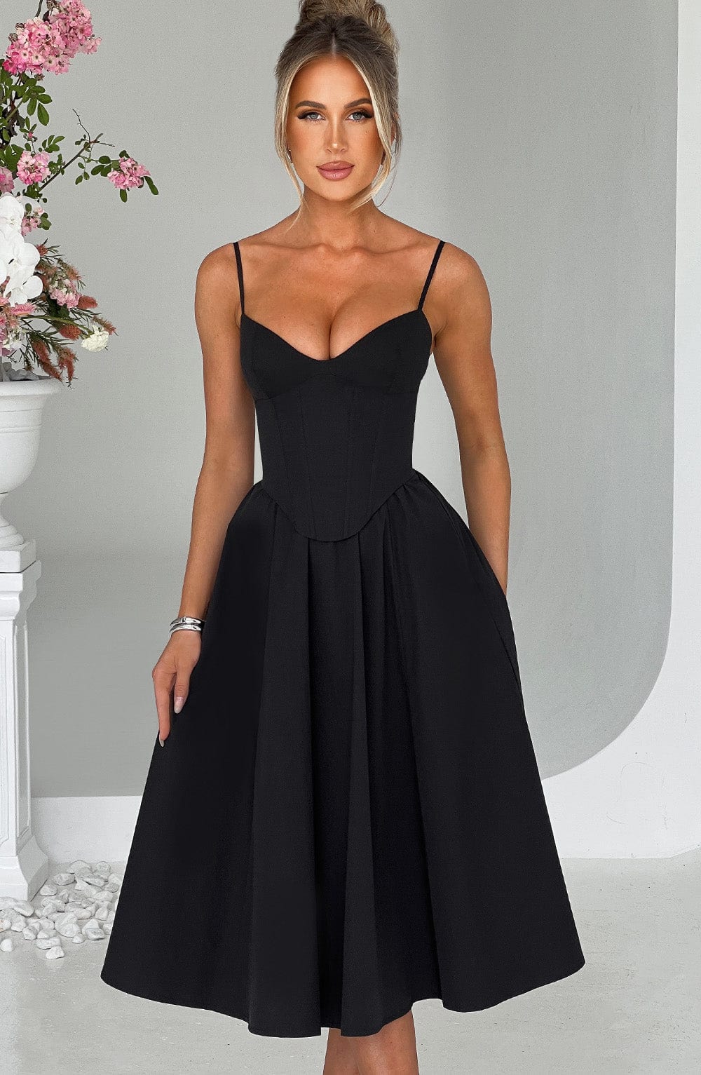 Midi Dress Mariella - Black