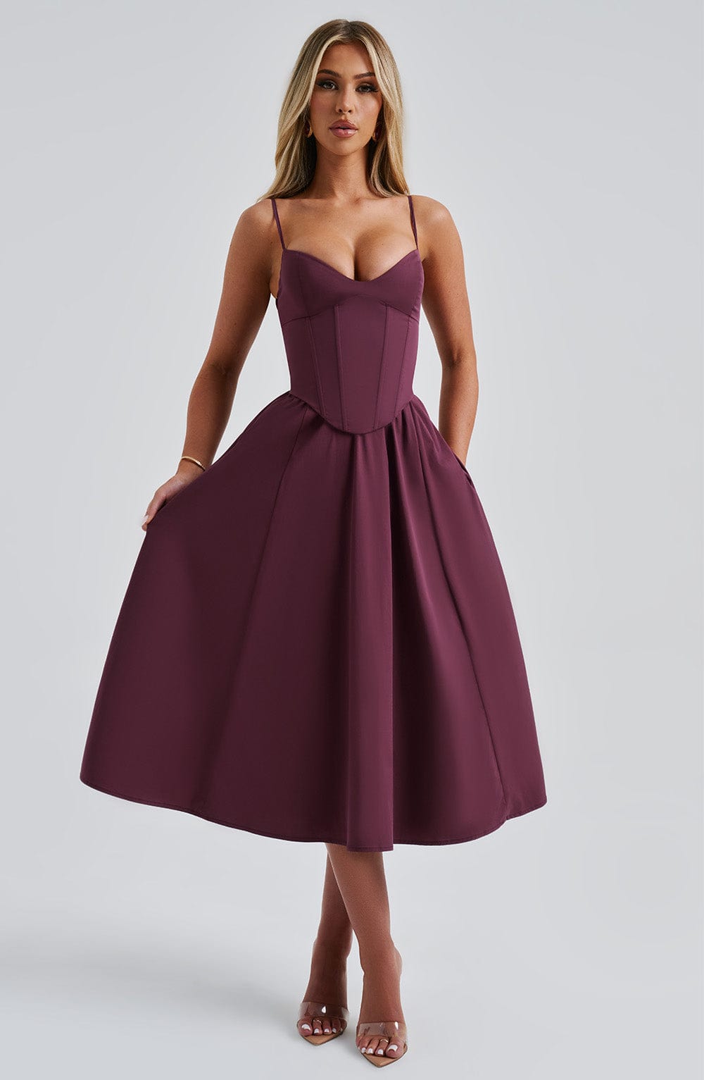 Midi Dress Mariella - Juicy Cherry