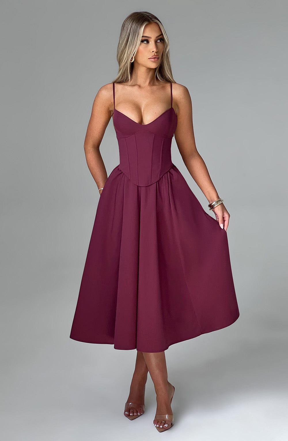 Midi Dress Mariella - Juicy Cherry