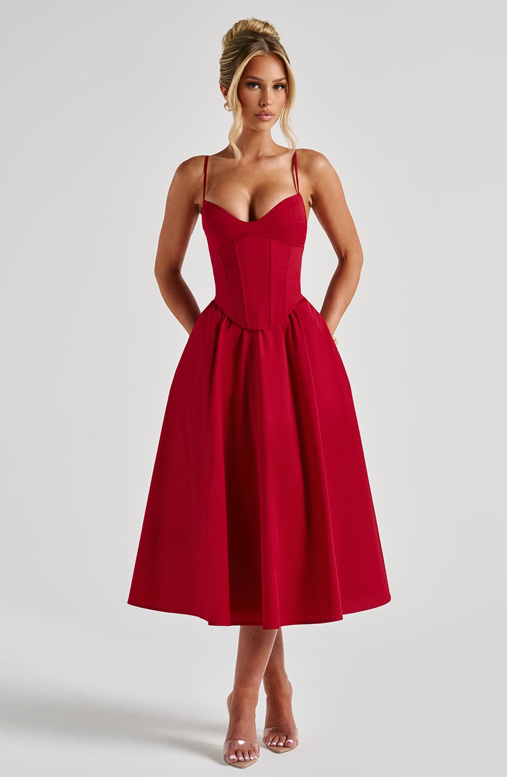 Midi Dress Mariella - Red