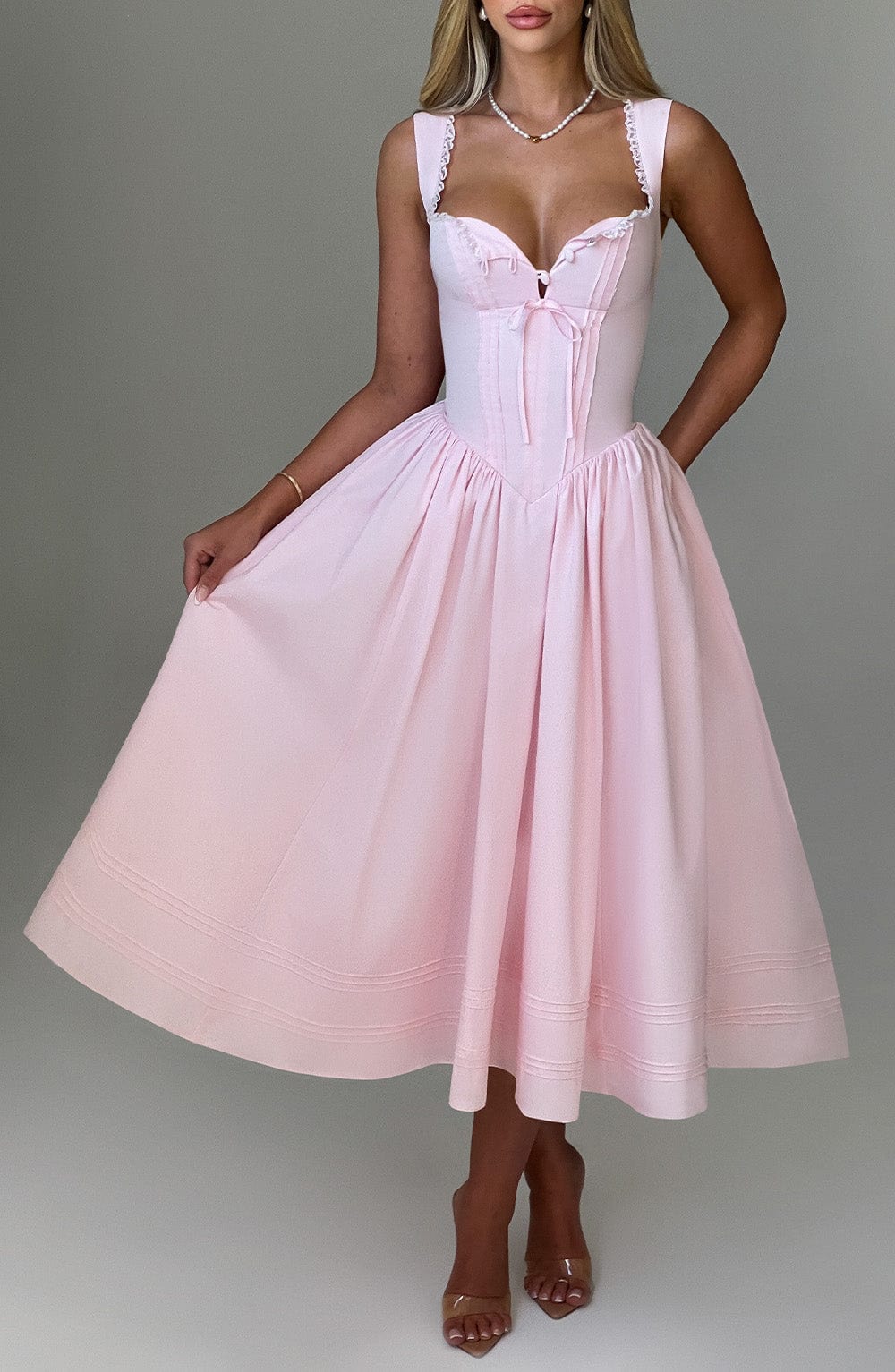 Marlena Midi Dress - Pink