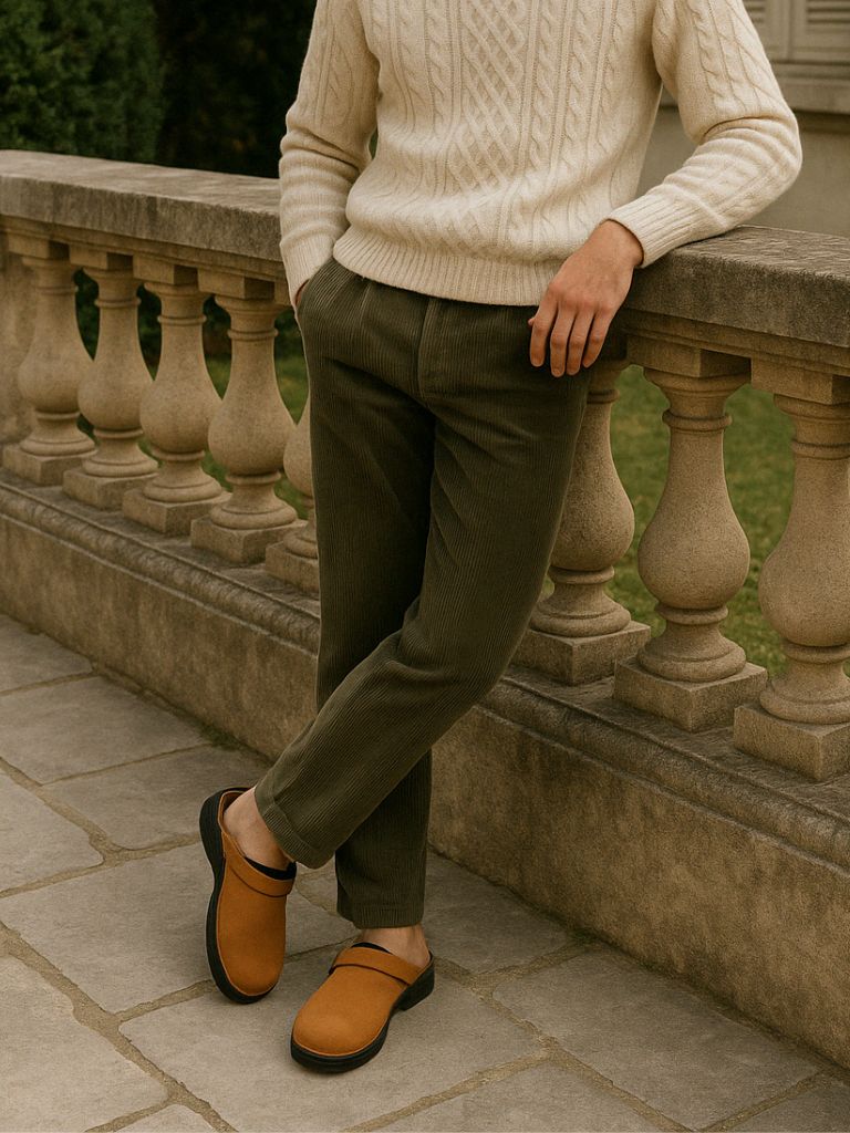 Men's Leather Slippers