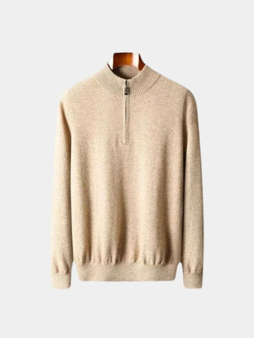 Merino Sweater with Half-Zip